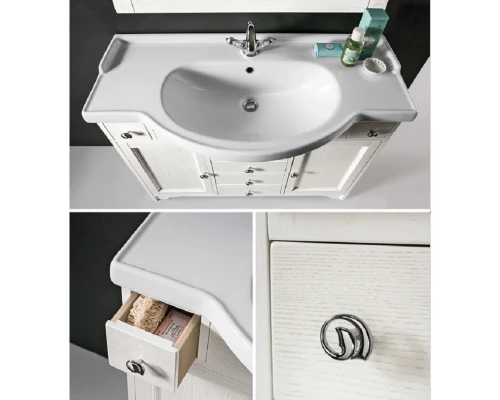 Тумба состаренный белый 99,5 см Eban Eleonora New FBSEL105Bnew*8