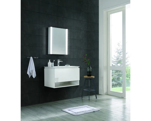 Зеркальный шкаф 50x70 см алюминий Esbano ES-3814