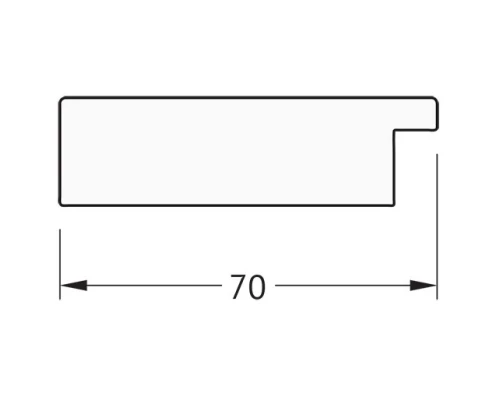 Зеркало 56x146 см серебряный дождь Evoform Definite BY 3112