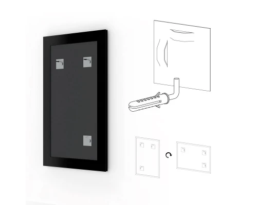 Зеркало 65x85 см бронзовые бусы на дереве Evoform Definite BY 3171