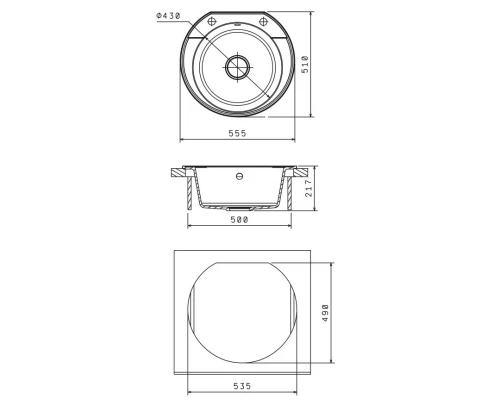 Кухонная мойка Florentina Elba капучино 20.145.C0555.306
