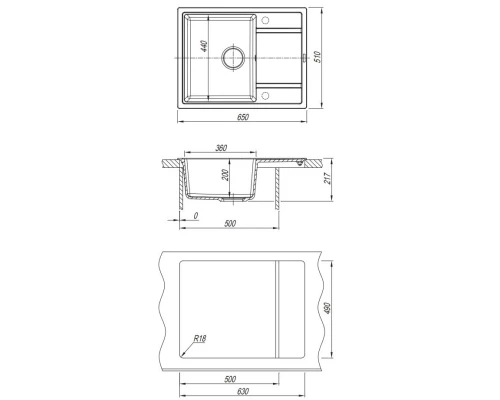 Кухонная мойка Florentina Lipsi капучино 20.125.C0650.306