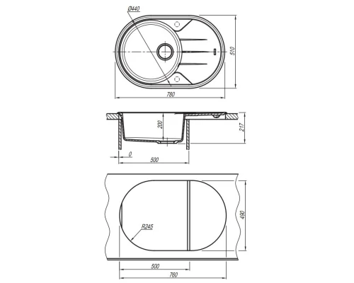 Кухонная мойка Florentina Lotos коричневый 20.295.C0780.105