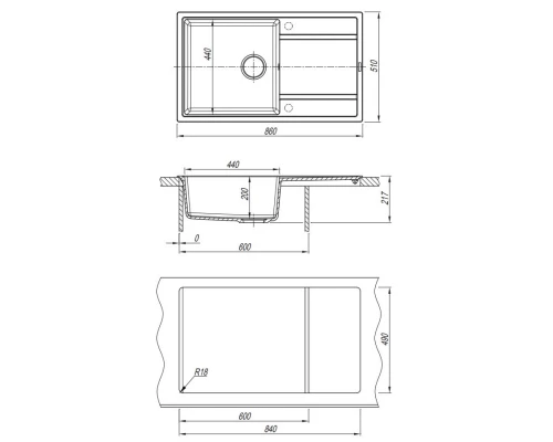 Кухонная мойка Florentina Lipsi капучино 20.130.D0860.306