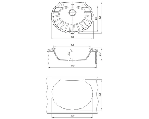 Кухонная мойка Florentina Grebeshok мокко 20.345.E0695.303