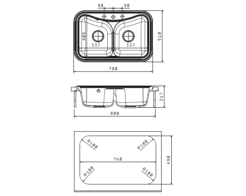 Кухонная мойка Florentina Krit грей 20.175.E0780.305