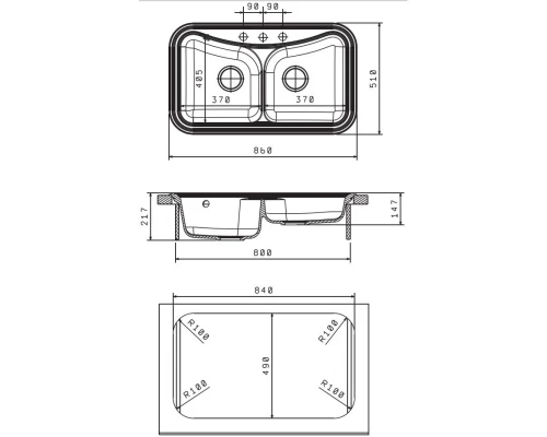 Кухонная мойка Florentina Krit капучино 20.115.E0860.306