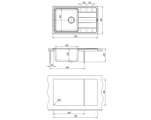 Кухонная мойка Florentina Combi песочный 21.395.D0780.107
