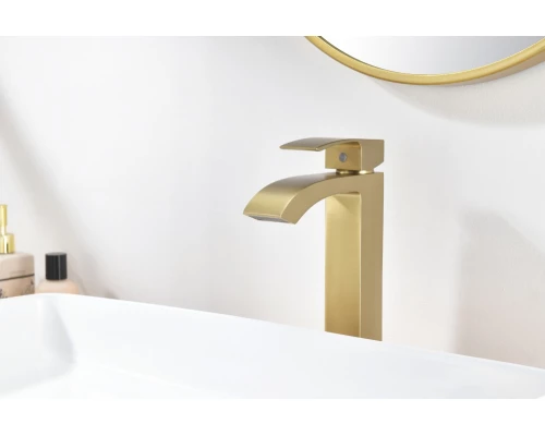 44112-S Смеситель од. для раковины-чаши (Мат. Золото) GANZER (10/1шт)