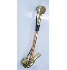 Обвязка для ванны Ganzer GZ1177-E (A-1E) золотистый автоматический слив-перелив