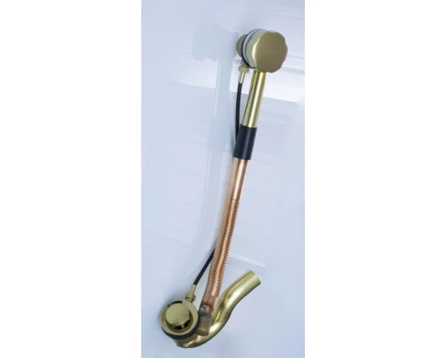 Обвязка для ванны Ganzer GZ1177-E (A-1E) золотистый автоматический слив-перелив