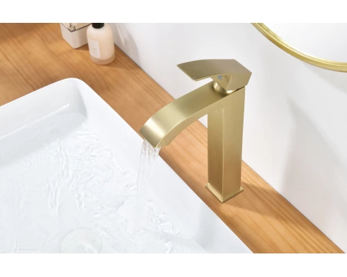 44112-S Смеситель од. для раковины-чаши (Мат. Золото) GANZER (10/1шт)