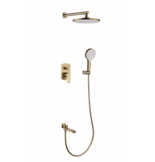 Встроенный смеситель для душа Ganzer с 3-функ.  GZ06165-S матовое золото