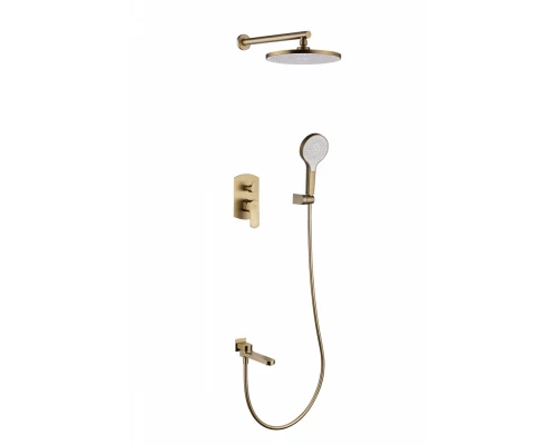 Встроенный смеситель для душа Ganzer с 3-функ.  GZ06165-S матовое золото