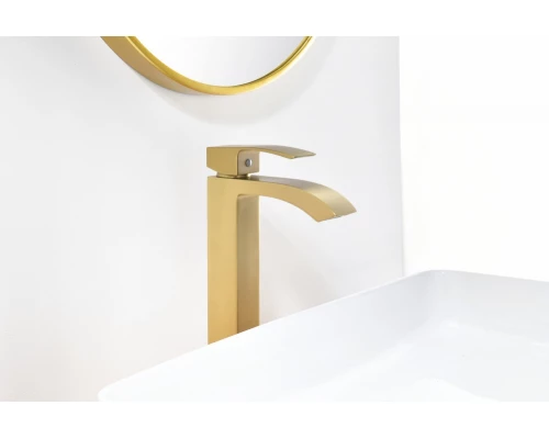 44112-S Смеситель од. для раковины-чаши (Мат. Золото) GANZER (10/1шт)