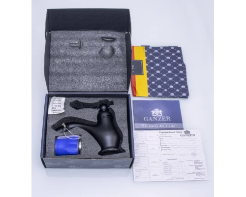 77012-C Смеситель для биде  (ЧЕРНЫЙ)  GANZER  (10/1шт)