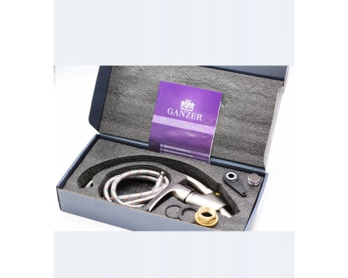 10021-G  Смеситель (САТИН) для кухни "GANZER"  (10/1шт)