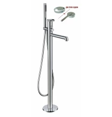 Напольный смеситель для ванны от бренда Ganzer из латуни GZ19181 хром