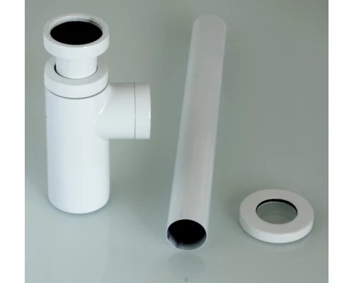 Сифон для раковины из латуни Ganzer A-2F белый