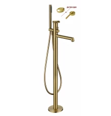 Напольный смеситель для ванны от бренда Ganzer из латуни GZ19181-S матовое золото
