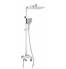 Душевая система с тропическом душем из латуни Ganzer GZ44161-F белый