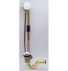 Слив-перелив для ванны полуавтомат GANZER F-1F белый