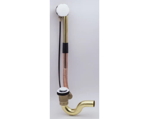 Слив-перелив для ванны полуавтомат GANZER F-1F белый