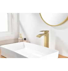 44112-S Смеситель од. для раковины-чаши (Мат. Золото) GANZER (10/1шт)