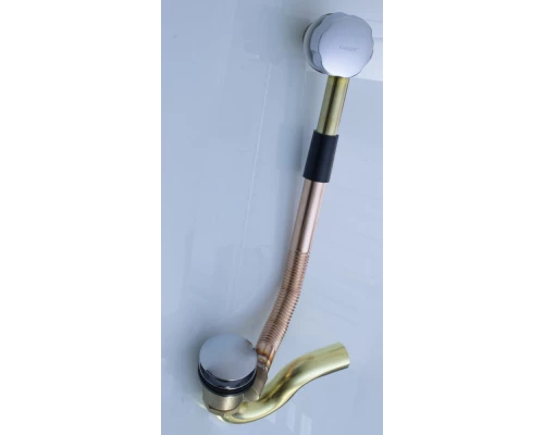 Обвязка для ванны Ganzer GZ1177 (A-1) автоматический слив-перелив, цвет хром