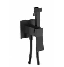 Встраиваемый смеситель с гигиеническим душем из латуни Ganzer GZ05157-C черный