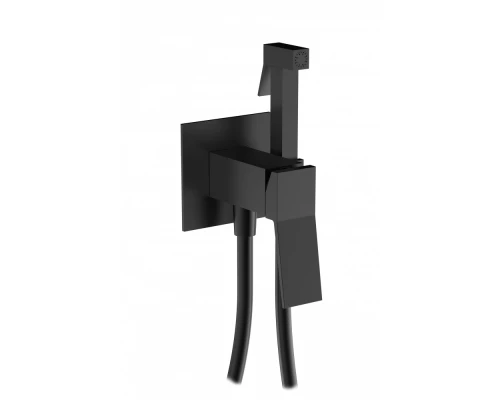 Встраиваемый смеситель с гигиеническим душем из латуни Ganzer GZ05157-C черный