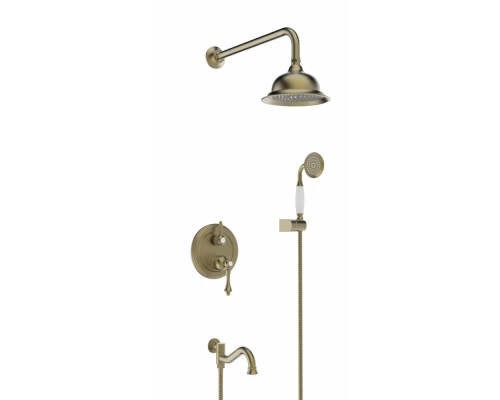 Душевая система скрытого монтажа Ganzer GZ77065-D Бронза