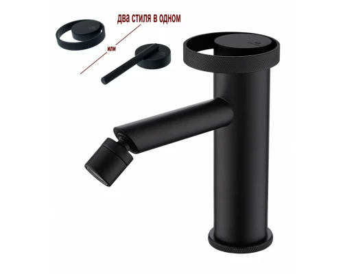 Смеситель для биде и раковины однорычажный литой из латуни от бренда Ganzer GZ19151-C черный