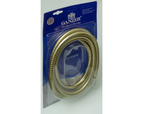 Шланг для выдвижной лейки 200см 1/2 ВР-3/8 НР Ganzer GZ81200-S цвет матовое золото