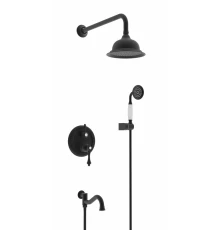 Душевая система скрытого монтажа Ganzer GZ77065-C черный