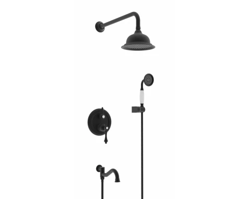 Душевая система скрытого монтажа Ganzer GZ77065-C черный