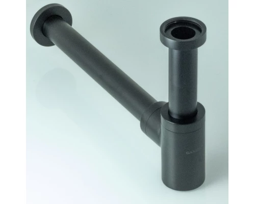 Сифон для раковины из латуни Ganzer A-2C черный