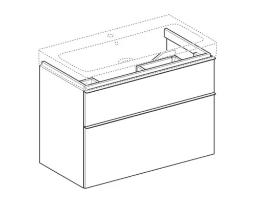 Тумба белый глянец 89 см Geberit iCon 840390000