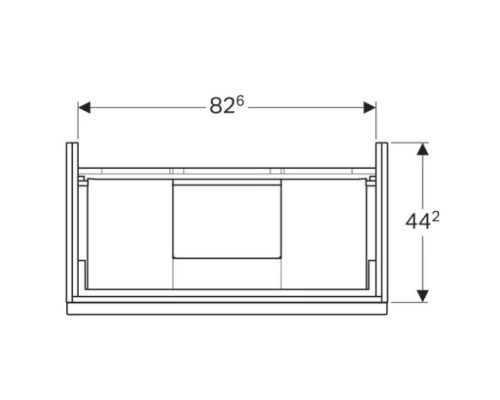 Тумба белый глянец 89 см Geberit iCon 840390000