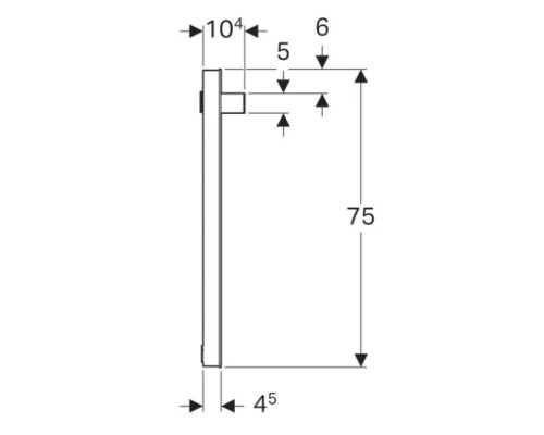 Зеркало 90x75 см Geberit iCon 840790000