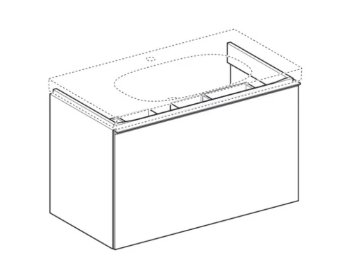 Шкафчик под раковину Geberit Acanto 89x53,5 500.612.JK.2