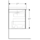 Шкафчик под раковину Geberit Acanto 89x53,5 500.612.JK.2