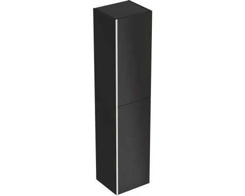 Пенал подвесной черный глянец/черный матовый L/R Geberit Acanto 500.619.16.1