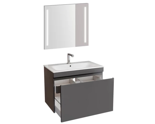 Комплект мебели темно-серый матовый 80 см Geberit Renova Plan 529.916.JK.8