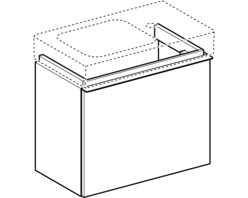 Тумба белый глянец 52 см Geberit iCon 840052000