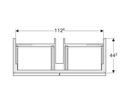 Тумба натуральный дуб 119 см Geberit iCon 841122000