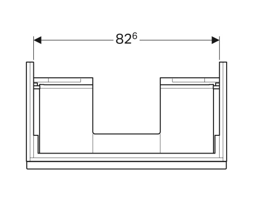 Тумба белый глянец 89 см Geberit iCon 840290000