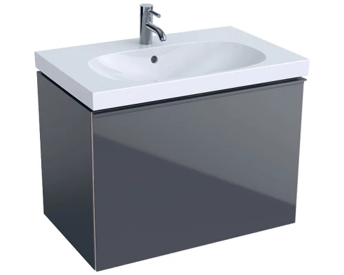 Тумба темно-серый глянец/темно-серый матовый 74 см Geberit Acanto 500.611.JK.2