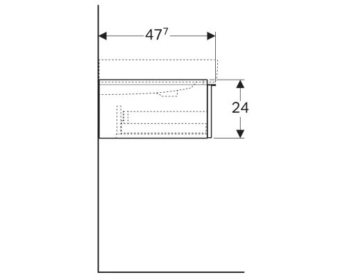 Тумба белый глянец 119 см Geberit iCon 840320000