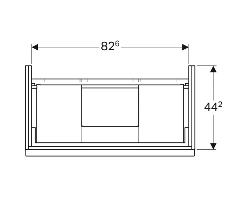 Тумба натуральный дуб 89 см Geberit iCon 841392000